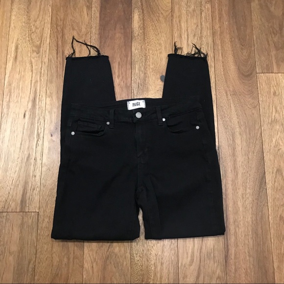 Paige Verdugo Ankle Jeans in black distressed - Picture 2 of 9